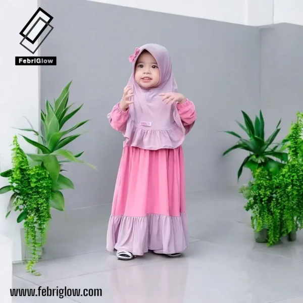 তাহিরা বেবি বোরকা - গোলাপি