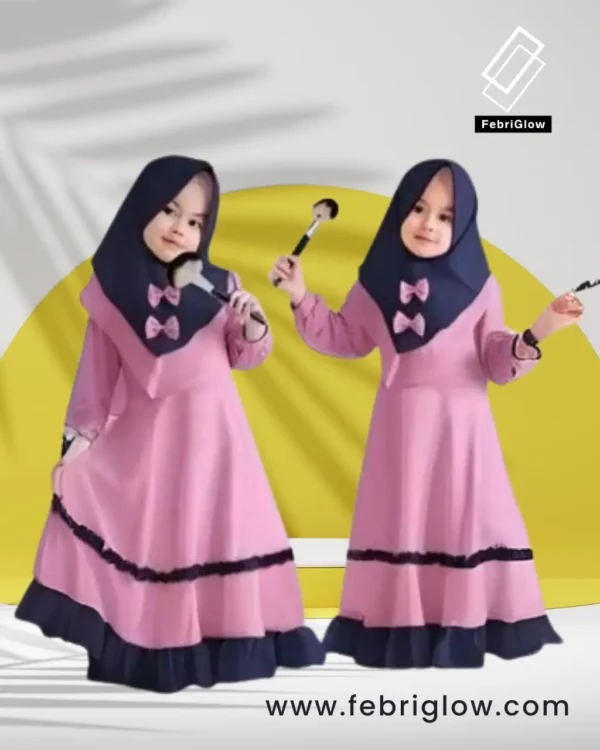 রাইসা বেবি বোরকা - টিউলিপ (হিজাবসহ ফুল সেট)